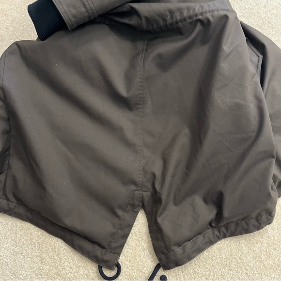 Mackage Jacket Womens Small Green Down Parka Coat Pockets Silver Fox Fur Hood - Picture 14 of 14